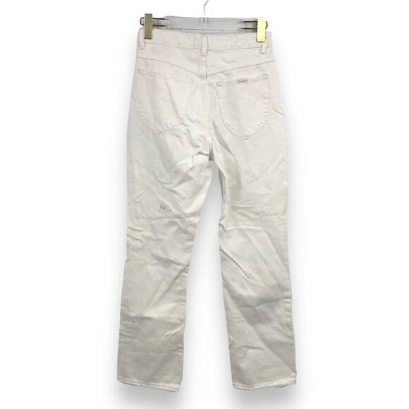 ROLLA'S Original Straight Jeans 26 High Rise Destroyed Cotton Pocket Frayed Hem - Picture 2 of 11